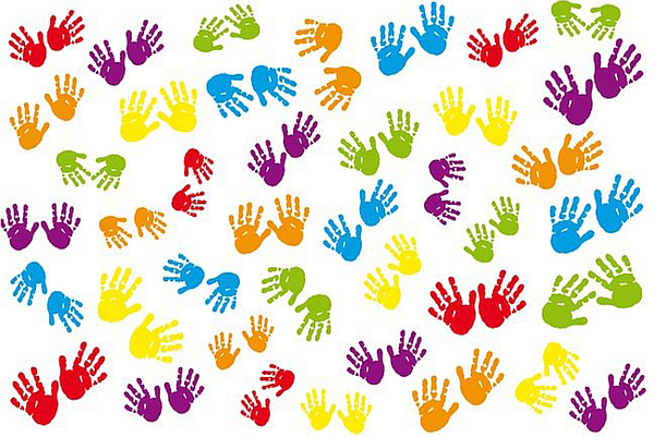 bunte Handabdrücke, Bild von Frauke Riether auf Pixabay