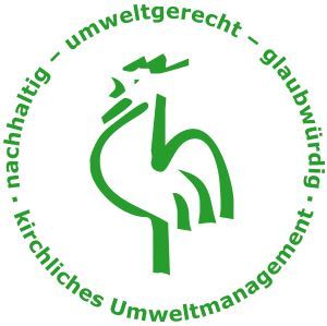 Das Logo des grünen Gockels