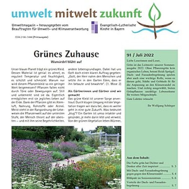 Titelblatt Umwelt-Mitwelt-Zukunft Ausgabe 91
