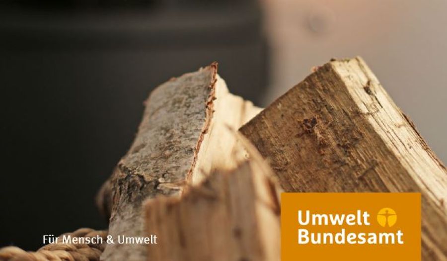 Titelseite des Ratgebers "Heizen mit Holz" des Umweltbundesamtes