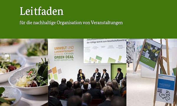 Titelseite des Leitfadens für die nachhaltige Organisation von Veranstaltungen