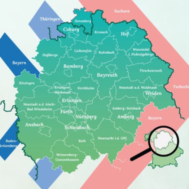 Karte der Metropolregion Nürnberg